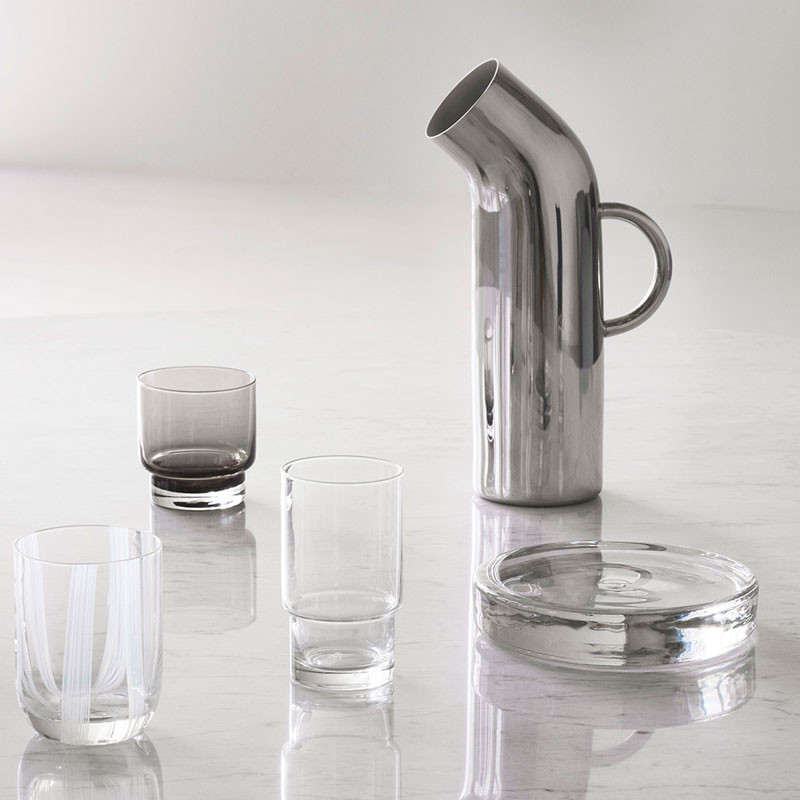 Pipe Pitcher Mirror Polished Stainless Steel